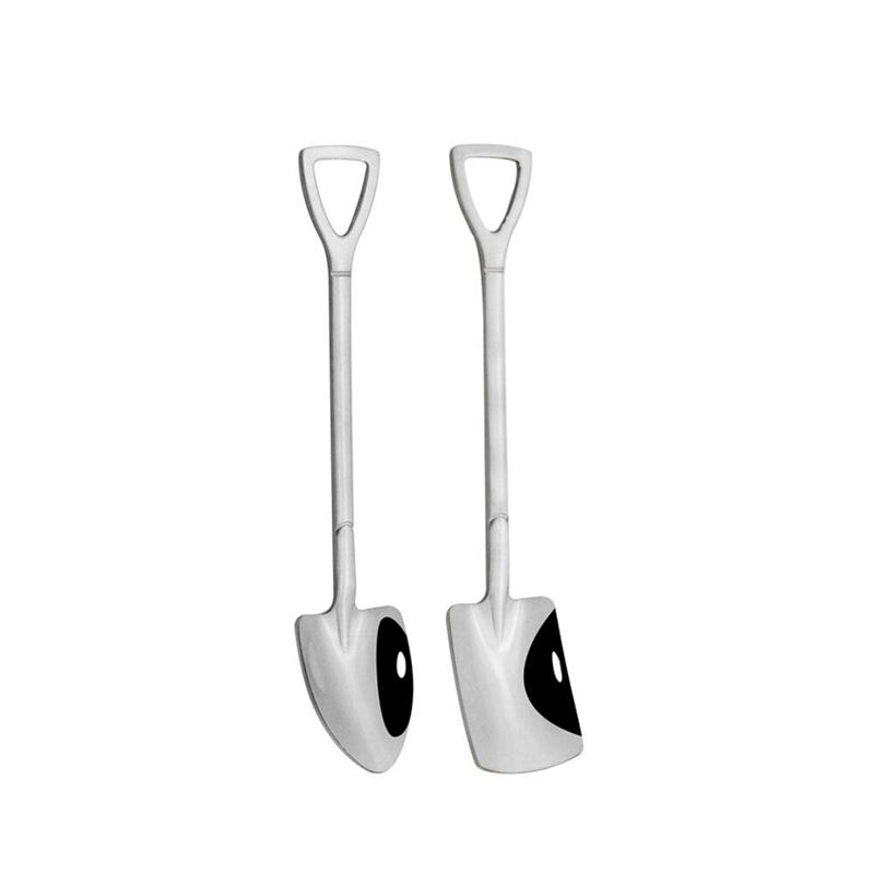 

Креативная лопата, кофейная ложка в стиле ретро, ​​нержавеющая сталь, десертная арбузная зеркальная полировка, квадратная лопатка для мороженого, ложка для торта as the picture серебряный