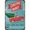 Pcs Iron Christmas Retro Tin Sign Wall Art Handmade Metal Decor for Home Bar Office Vintage Industrial Style