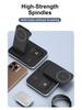15W Foldable Magnetic Stand: 3-in-1 Wireless Charger for Phone, Watch & Earbuds