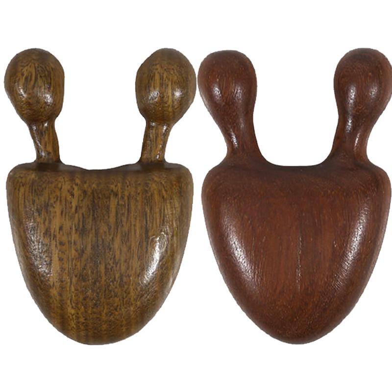Sandalwood Snail Shape Nose Massage Comb Round Tip Gua Sha Tool For Face Eye Nasal Meridian Relax Wooden Facial Skin Scraping