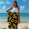 Sunflowers pattern Beach Towel for Family stuffs friend Gift Quick-Dry Sand free For Bath Yoga Beach Camping Swimming GYM Travel