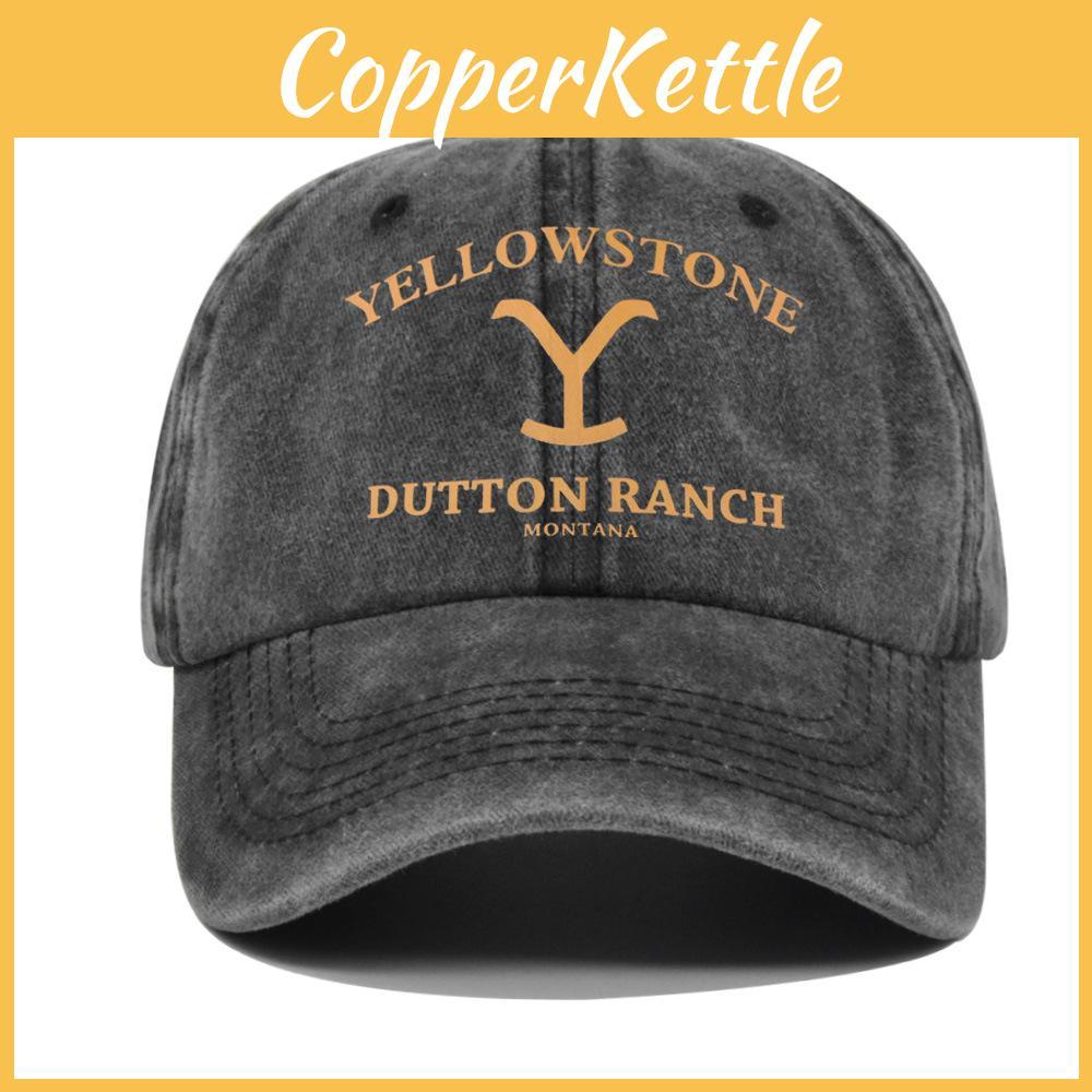Yellow Stone Letter Embroidery Design Cotton Baseball Cap With Sunshade And Breathable Material For Outdoor Use
