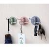 4PCS Rotating 3-Claw Hooks - No Drill Wall Mount, Foldable Plastic Hooks for Towels & Accessories, Easy Install, Random Colors