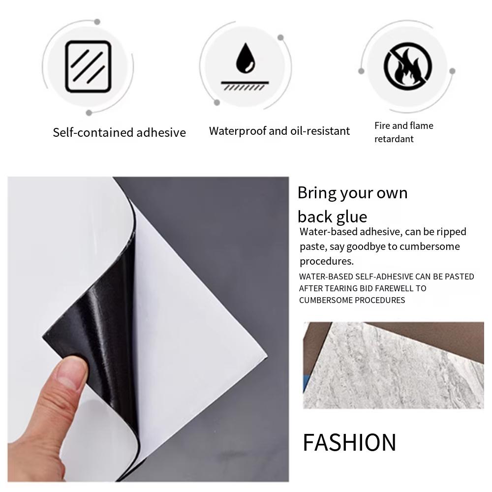 Waterproof Imitation Ceramic Wall Sticker Moisture-proof Wall Decals New Wallpaper