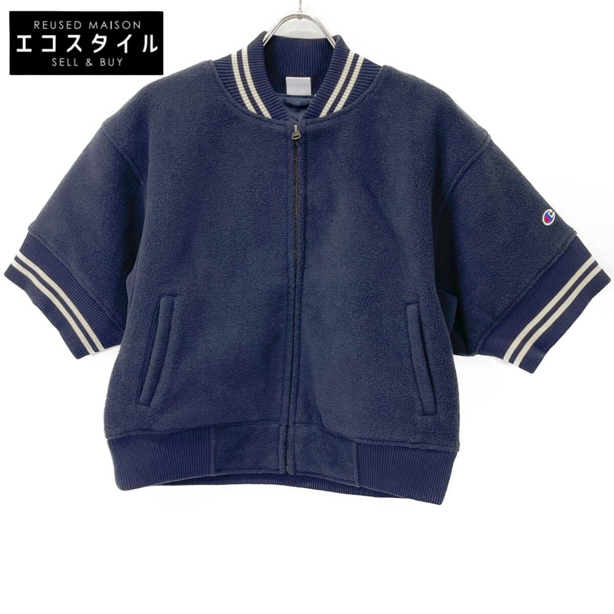 

Champion [BEAMS BOY exclusive] CWSA603 Navy boa fleece zip blouson Jacket S NavyUsed