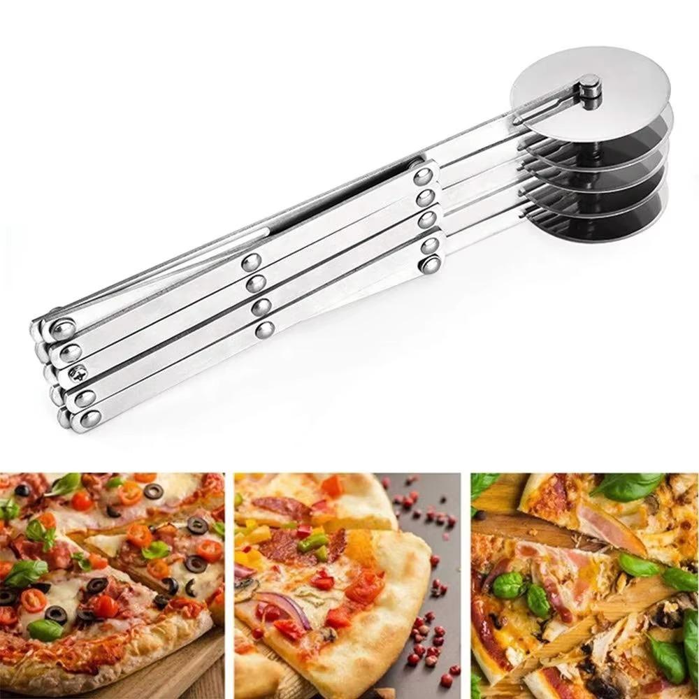 Stainless Steel Dough Divider Cutter Adjustable Width Pizza Pastry Peeler Restaurant