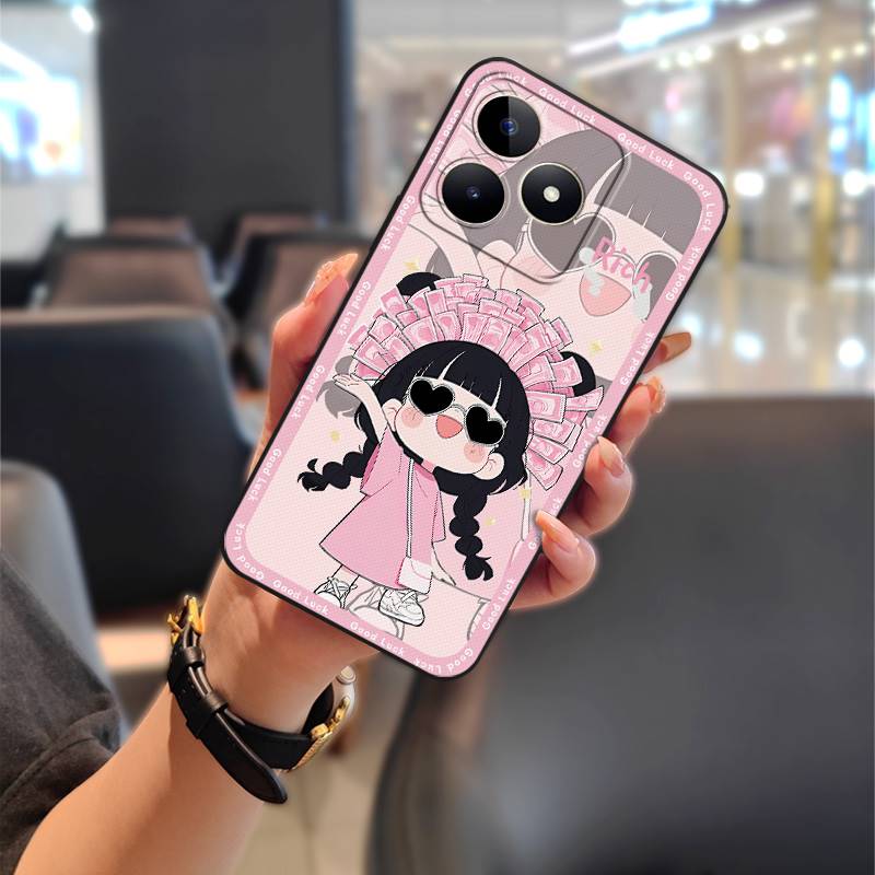 Anti-knock Silicone Phone Case For Realme C53/Narzo N53/Note50/C51/C51S Cartoon Full Wrap Dirt-resistant Animals Durable