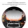 AT21-Stainless Steel Pot Rack Heavy-Duty Load Support Heat-Proof Stove Stand Double-Ring Wok Holder