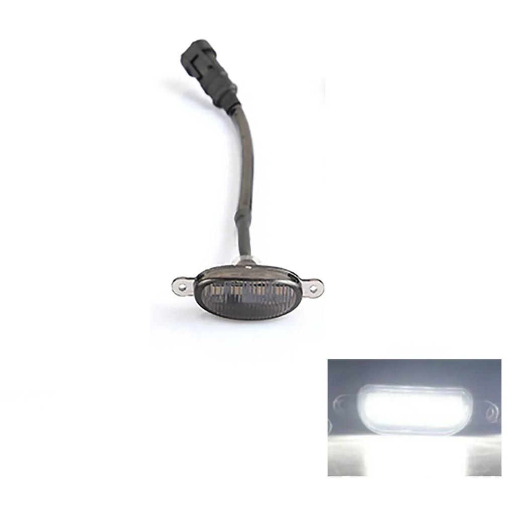 4Pcs Universal Car LED Front Grille Light Smoked Amber White Modification Lights For Off Road Trunk SUV Ford Toyota