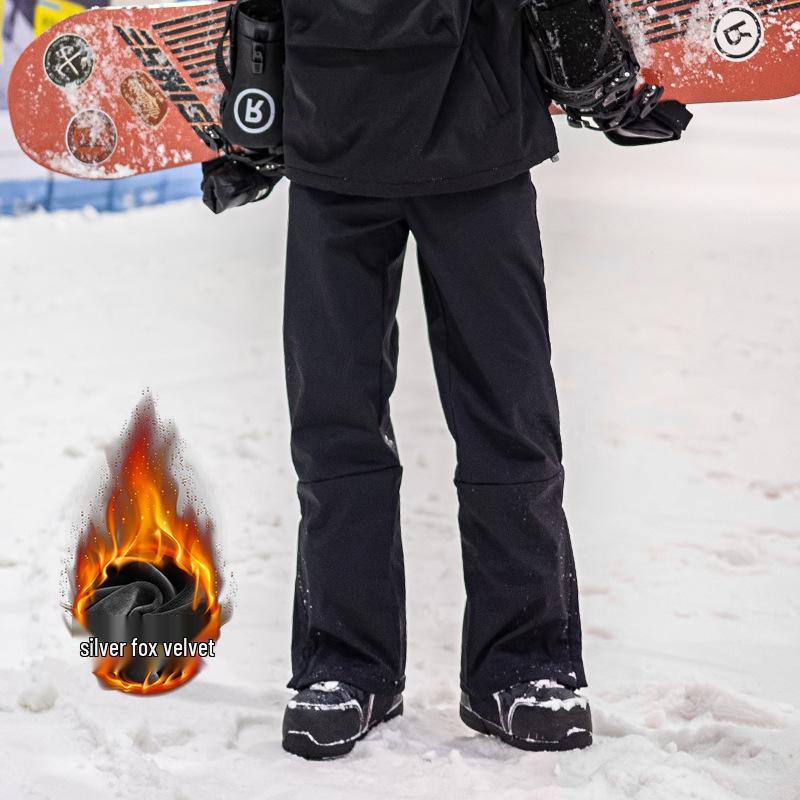 Unisex Windproof Waterproof Insulated Ski Jacket with Hood