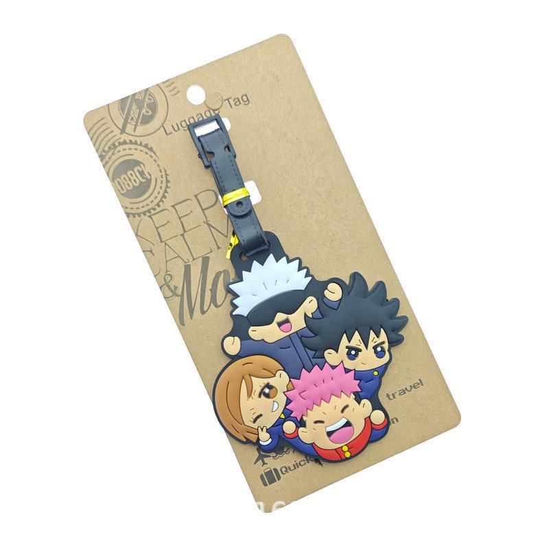 Anime Character Luggage Tag: Featuring Naruto, Dragon Ball, and Doraemon Designs