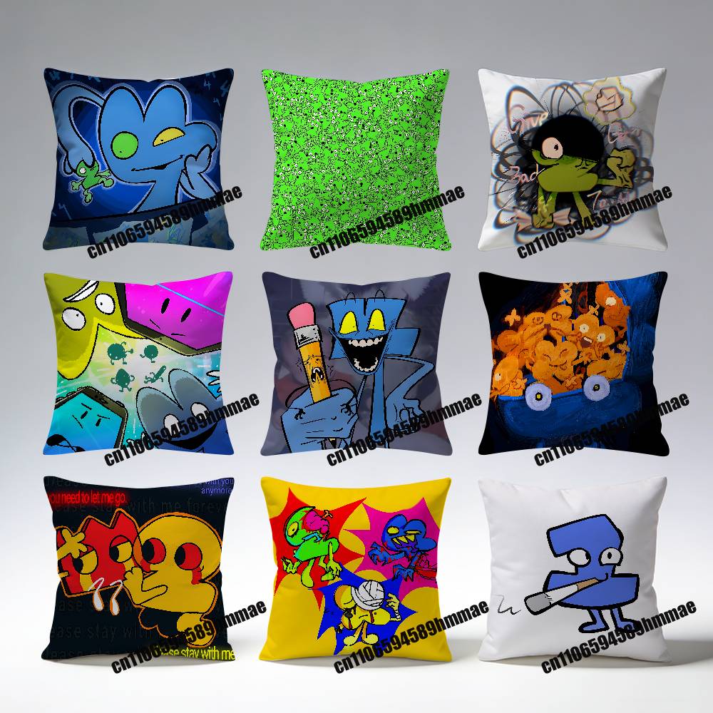 Throw Pillow Case Sham For BFDI Battle for Dream Island Game xcm xcm Square Car Pillowcase Sham Pad Cover