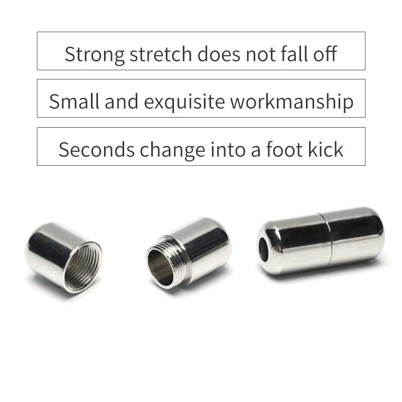 Version Elastic No Tie Shoelaces Metal Lock Shoe Laces For Kids Adult Sneakers Quick Shoelaces Semicircle Shoestrings