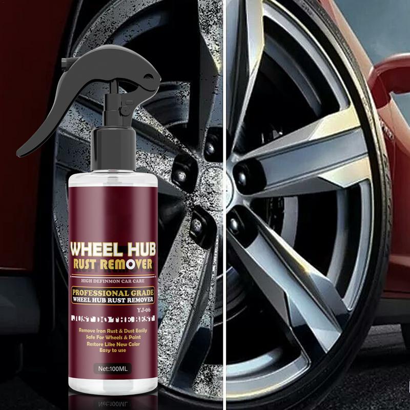 Eisenentferner, 100 ml, Eisenpulver, Rostlöser-Spray, Radnabenreiniger, schnellwirkend, entfernt Rostflecken vom Autolack, Autoeisen