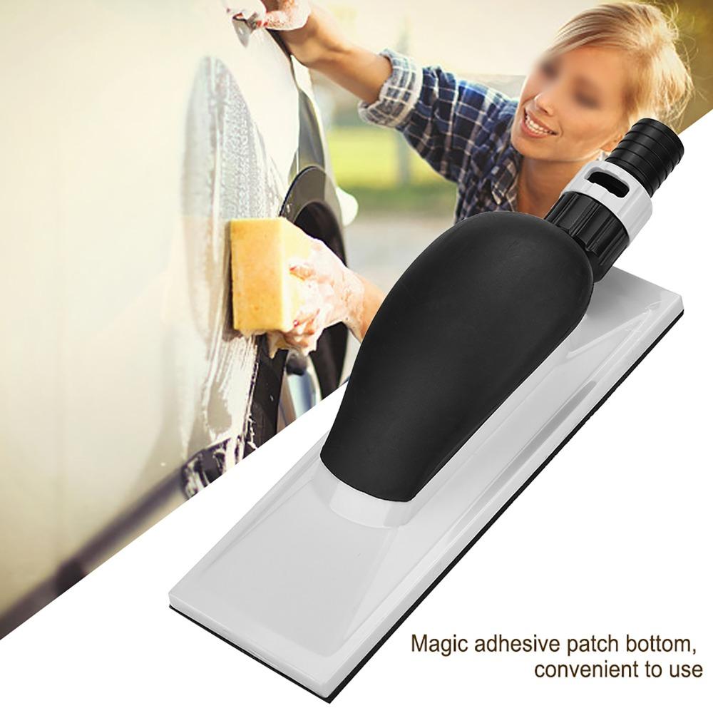 200mm x 70mm Vacuum Hand Sander Hook and Loop Pad Dust Extraction Holes Dust Grinding Block Multi Hole Design