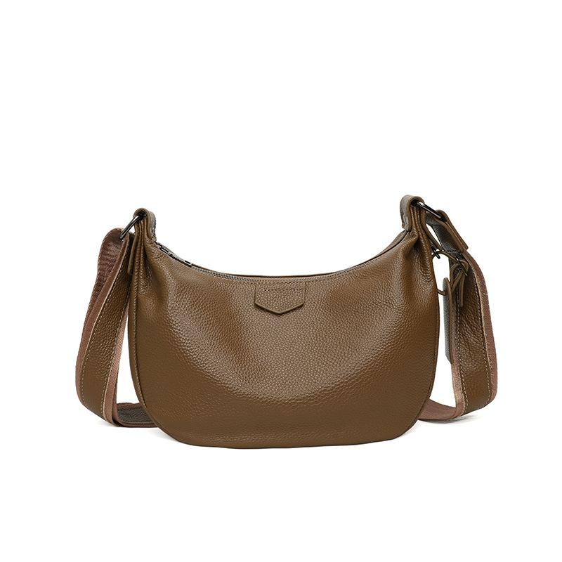 

Fashi Women Axillary Bag Genuine Leather Elegant female hobos Shoulder bags Solid Color ladies Handbags Large capacity Tote