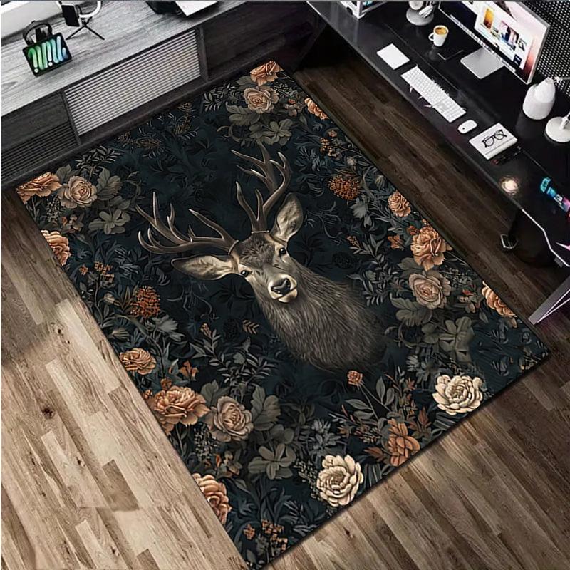 Flowers Animal Rug Home Carpet Office Decorative Carpet For Living Room Bedroom Door Mat Floor Carpet Computer Chair Area Rug