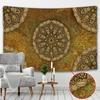 India Mandala Tapestry Wall Hanging Boho Decor Wall Cloth Tapestries Psychedelic Hippie Night Moon Tapestry Mandala Wall Carpet