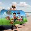 Anime P-Paw P-PatrolS Cute Microfiber Printed Beach Towel Mountain Climbing Yoga Beach Swimming Running Absorbent Soft Towel