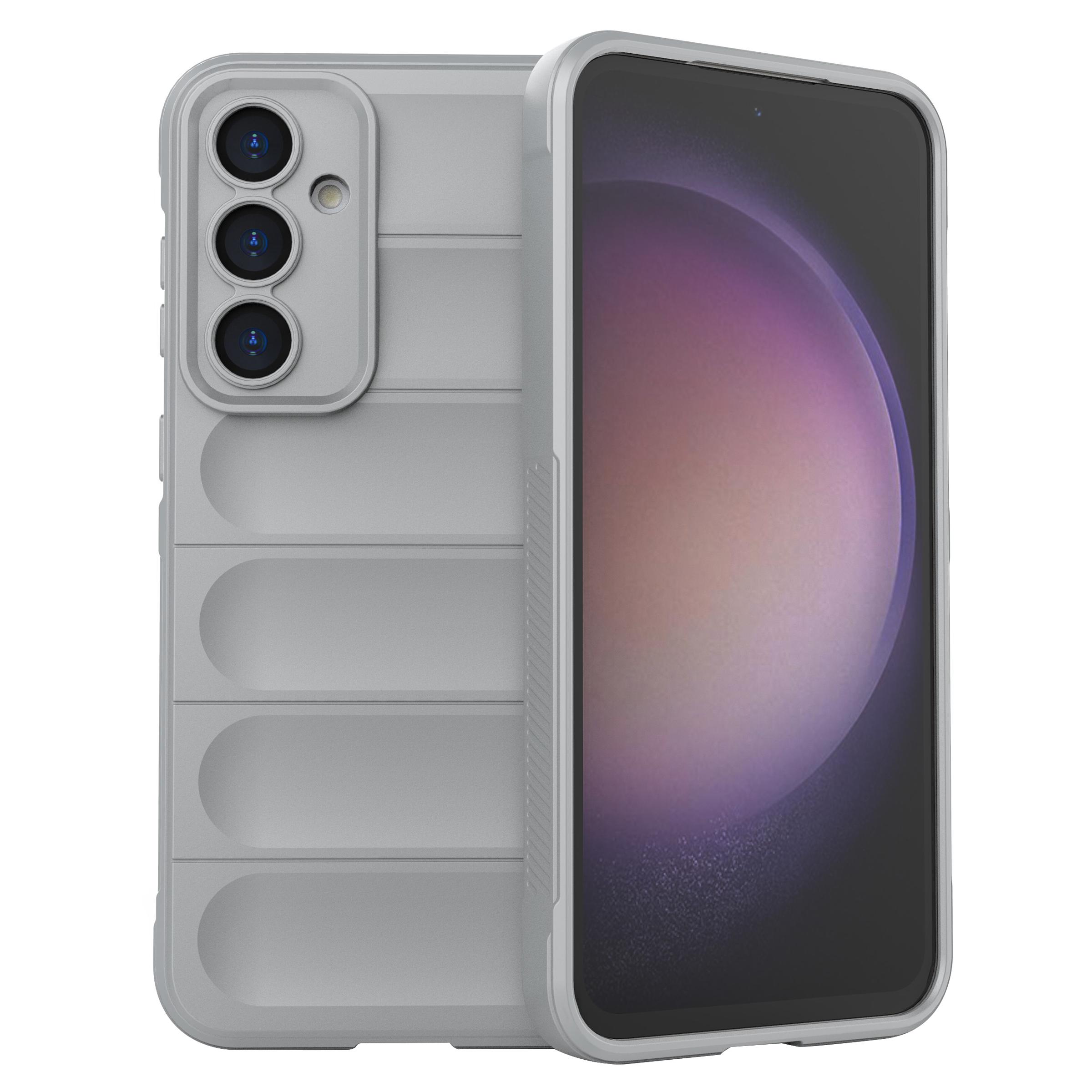 

Rugged TPU Shell for Samsung Galaxy S23 FE,Anti-slip Drop Protection Phone Case Light Grey