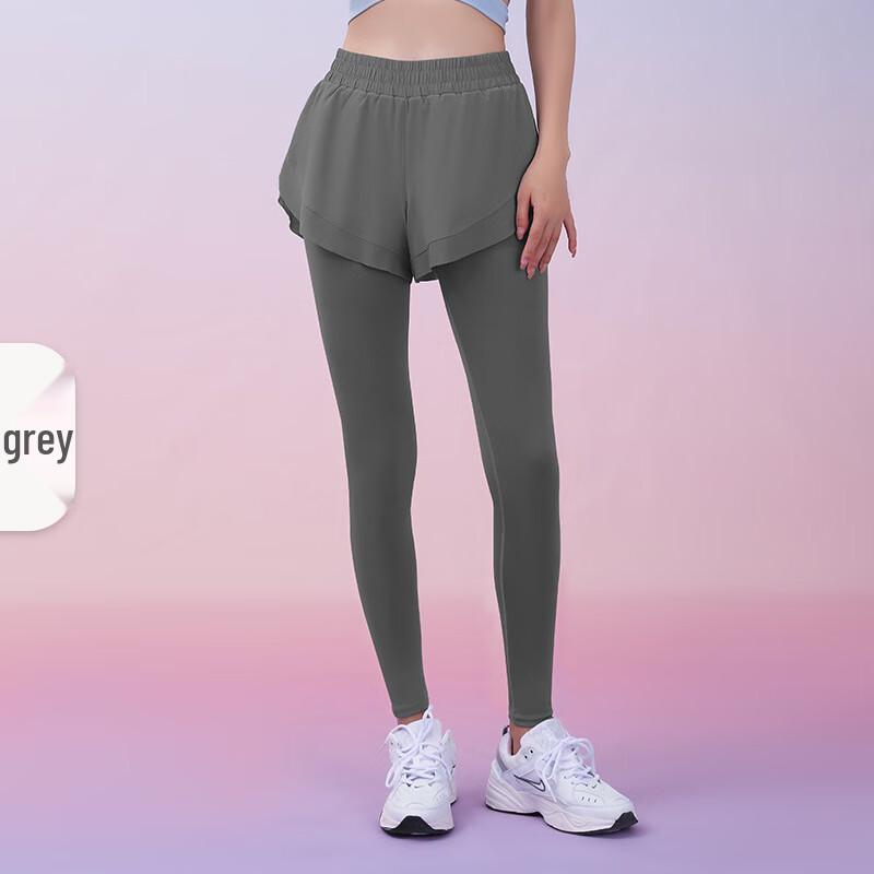 Женские компрессионные леггинсы для йоги и фитнеса Dongchen Pufei с высокой талией и карманами (JYMK017) M