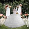 Sottogonna con Cerchio Traspirante in Tulle per Abito da Sposa Struttura Stabile Facile da Riporre Sottogonna per Abito da Sposa