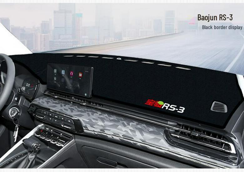 Baojun RS3 2022 Sunshade Pad for Center Console Dashboard - Anti-glare and Sun Protection.