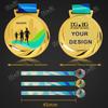 Marathon Gold Winner Award Medals With Neck Ribbon 3D Running Runner 1St 2Nd Trophy Various Sport Souvenir Prize Gift Customized