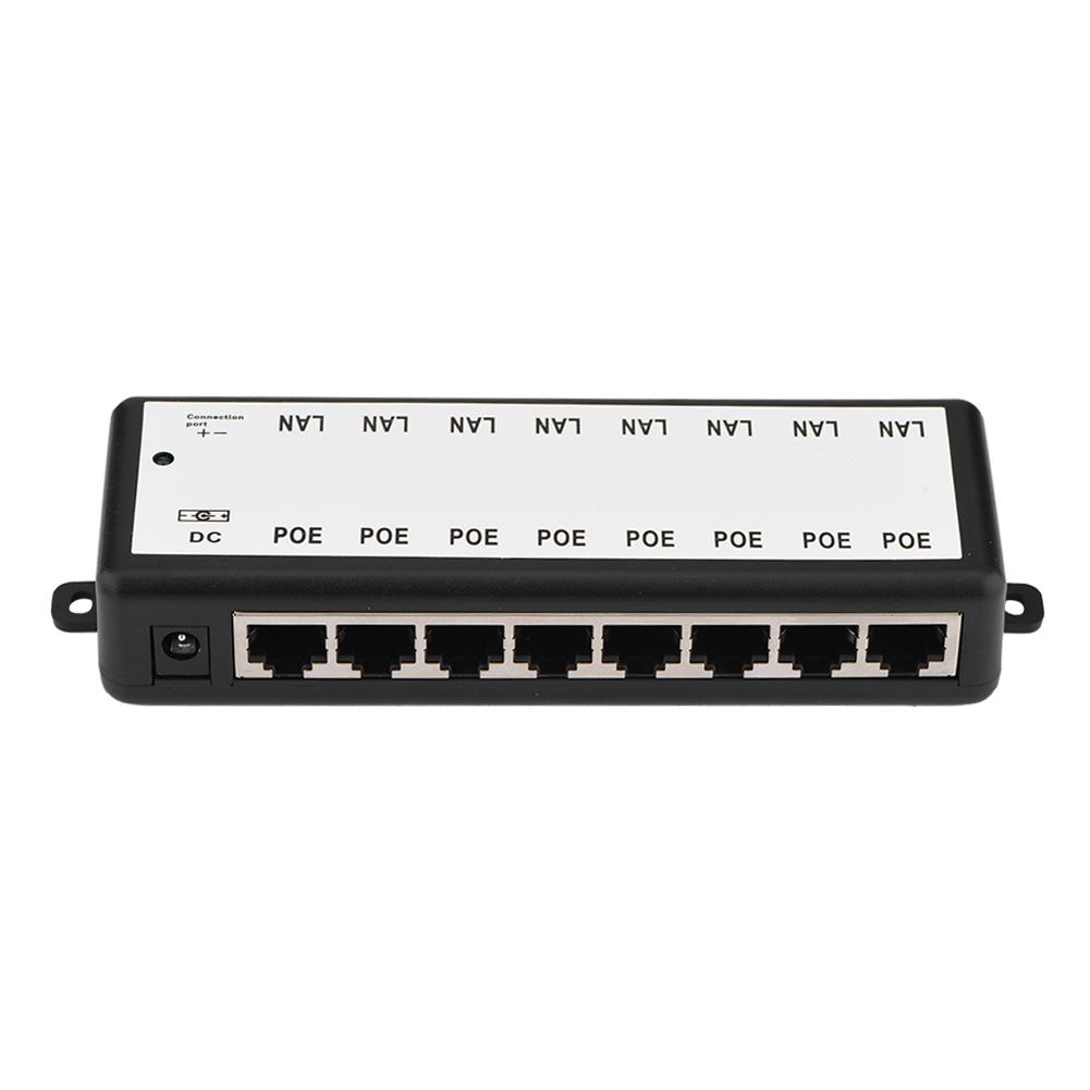 8 Channel POE Power Supply Module POE Injector Ethernet Adapter for  IP Camera 802.3af Device