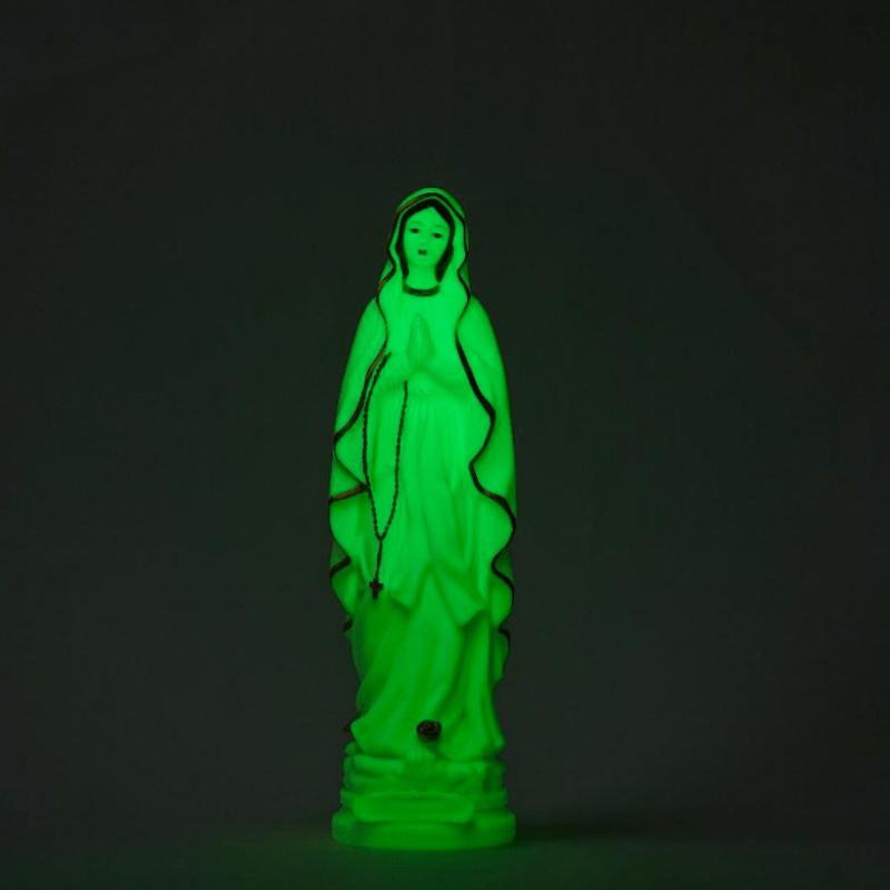 30cm Luminous Catholic Blessed Virgin Mary Statue Resin Crafts Ornament Religious Statue Religious Statue for Outdoor Home