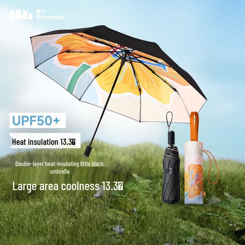 

Banana Umbrella UV Protection Three-Fold Sun & Rain Umbrella