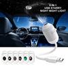 2-in-1 Galaxie Projektor Nachtlicht USB LED Sternenhimmel Lampe 360° Drehung Einstellbare Helligkeit für Schlafzimmer Decke Raum Auto Dekoration