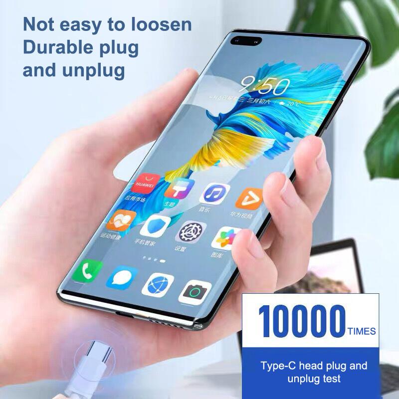 Universal 120W10A Fast Charging Cable Dual Type-C High-Speed Data Transfer Cable Quick Charging Cable 0.25M/1M/1.5M/2M/3M