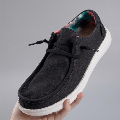 Mec mêmes chaussures décontractées en toile grande taille mocassins pour hommes chaussures en tissu station européenne chaussures de conduite spot