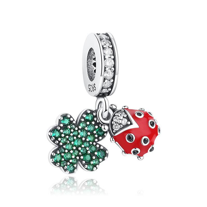 Original Copper Charms Red Beads Bus Daruma Doll Cz Bracelets Bangles Necklaces For Women Diy Jewelry