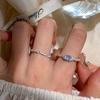Sophisticated Zirconia Purple Lava Ring For Women Adjustable Geometric Design For Lovers Fashion