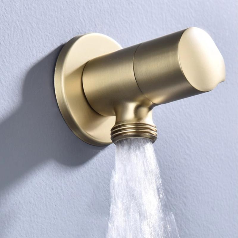 High Temperature Pressure Resistant Angle Valves Easy Installation Standard G1/2 Thread Leak Proof Valves for Plumbing