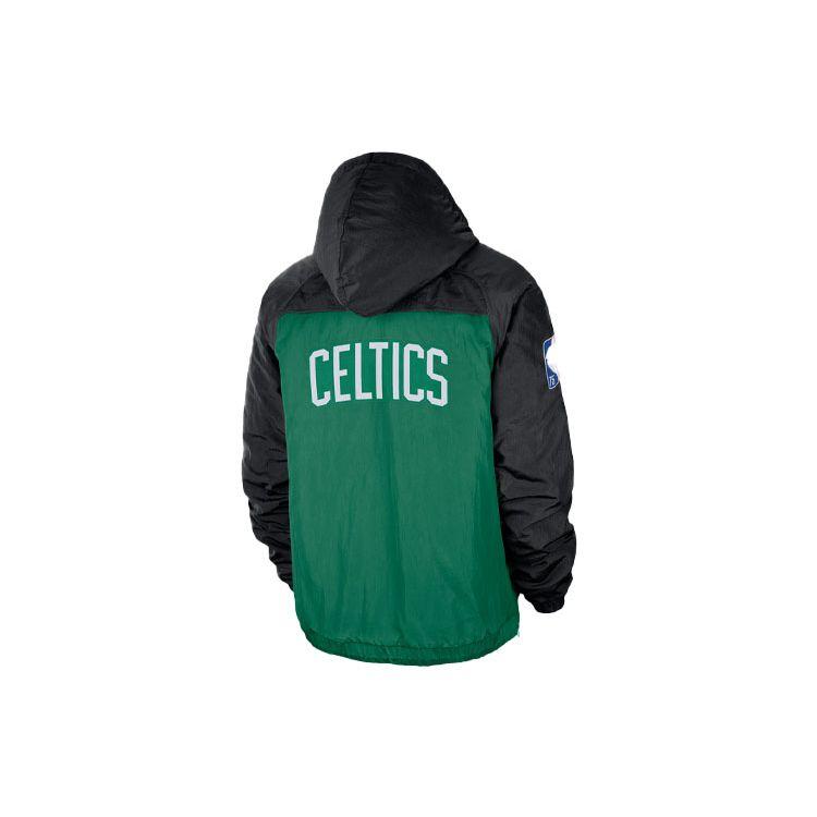 Nike NBA Premium Boston Celtics Patchwork Hooded Jacket Men Jacket Green DM9933-010