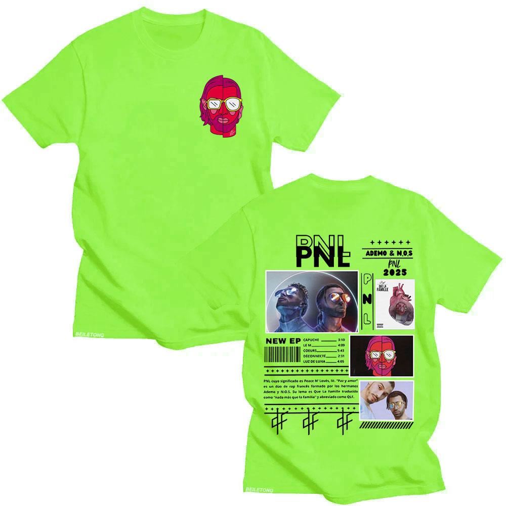 Le Monde Chico T Shirt French Rapper PNL Album Graphic Tshirt Unisex Women Cotton Short Sleeve Tshirts Hip Hop Fashion Streetwear