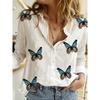 Women's Fashion Casual Spring Autumn Long Sleeve POLO Neck Blouses & Shirts