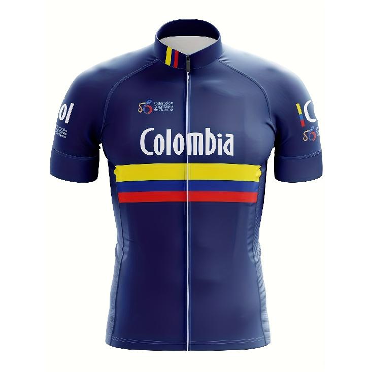 

Men S Short-Sleeve Cycling Jerseys for Summer Sports in Colombia, Suitable for MTB And Road Biking, Motocross, And Mountain Biking Apparel S синий
