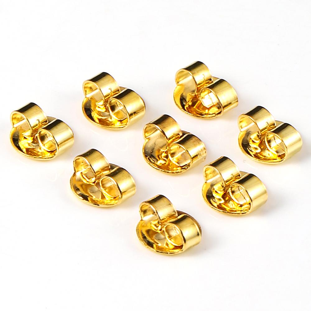 50pcs Stainless Steel Ear Stoppers Earrings Back Butterfly Ear Nuts Stopper for Jewelry Making DIY Components Findings Bulk
