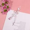 Fashion Bear Bowknot Bead Hangings Pendant Sweet Phone Strap Bag Decoration Portable Hangings Lanyard for Girls Women