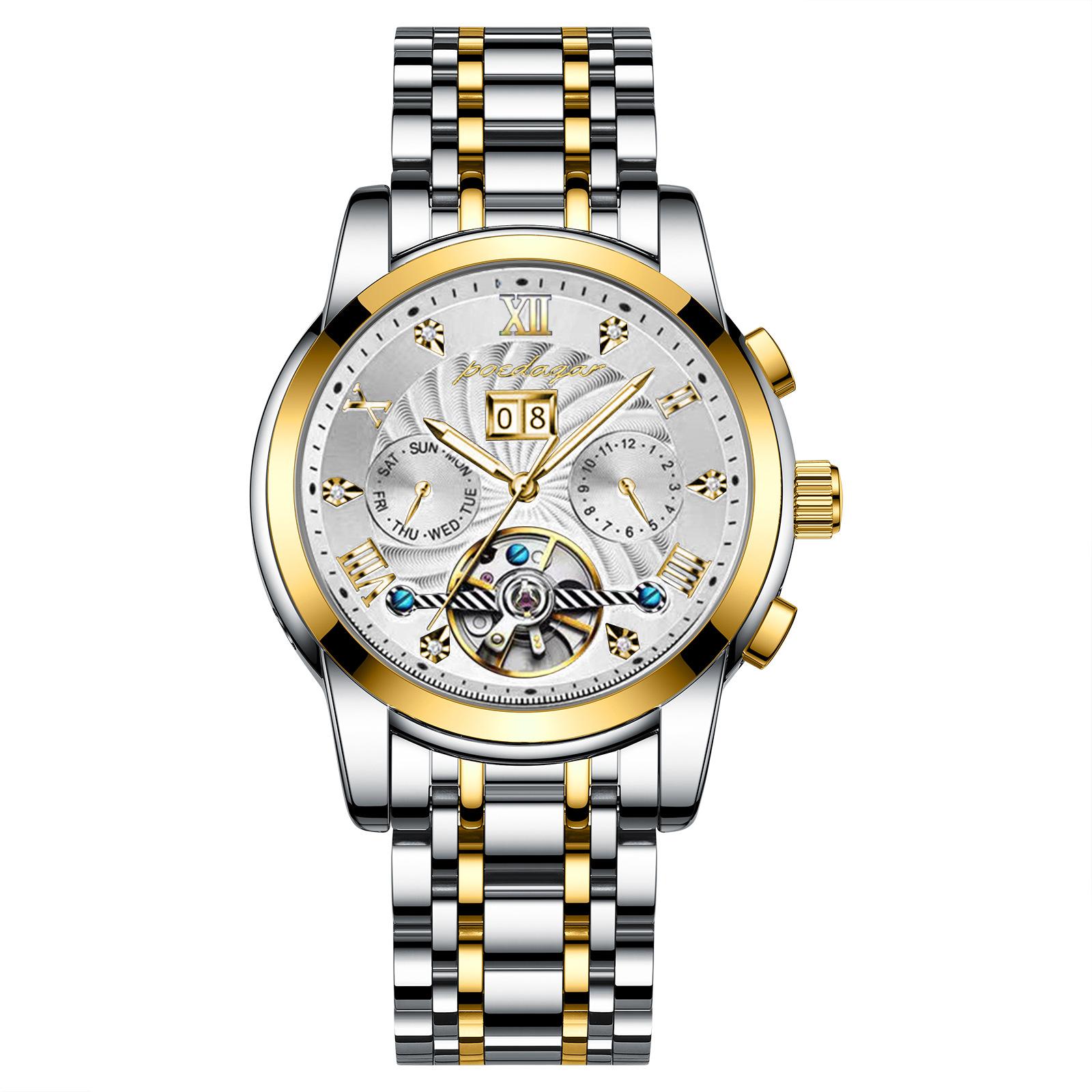 Jauni labākie hronogrāfa automātiskie mehāniskie Tourbillon