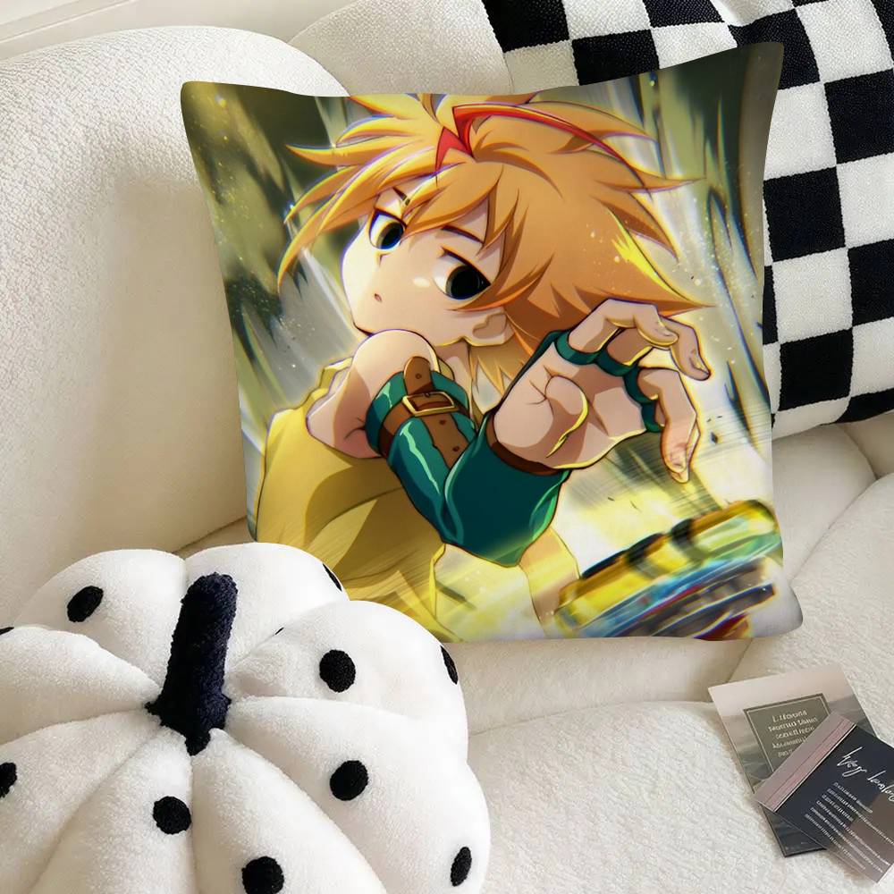 Anime B-Beyblade Burst Kissenbezug Mode Quadratischer Kissenbezug Schlafzimmer Sofa Raum Ins Dekoration Freizeit