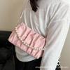 French texture handbag women's small bag 2025 new pleated cloud bag versatile trend shoulder messenger bag