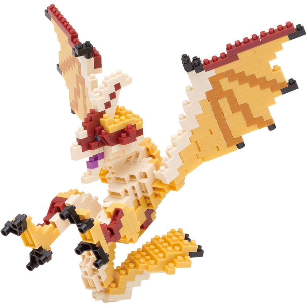 Kawada Nano Block Monster Hunter Celregios Building Set NBM-009R | 1000+ Pieces | Creative Toy for Ages 12+