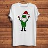 Merry Christmas Santa Claus Pickle Reindeer Funny Xmas Holiday TShirtCasual Short Sleeve T ShirtUnisex Gift Teenocrack Print