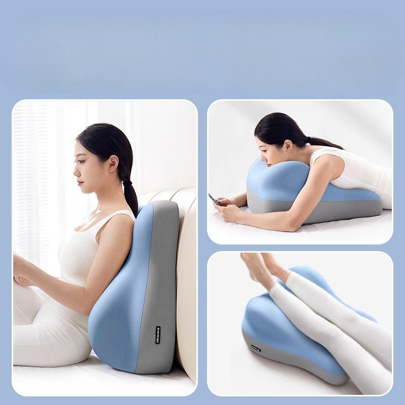 Multi-Functional Green Ergonomic Bed Pillow Bedroom Furniture Memory Foam Waist Cushion Cushion Tummy Pillow for Bed Sofa Green