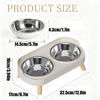 Elevated Cat Bowls Stainless Steel Water Dish Puppy Feeding Bowl for Pet Indoor Outdoor Home Office Apartment Garden Park